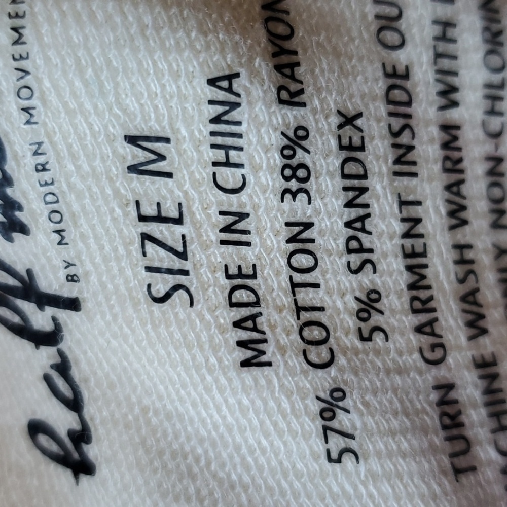 Half Moon by Modern Movement hoodie pullover SZ Medium Ecru NWT - Picture 3 of 12